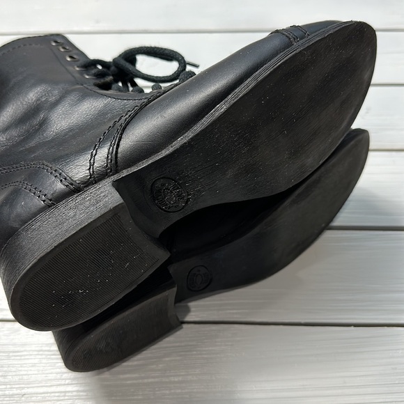 Steve Madden Troopa Combat Boots Black Leather size 6 - Picture 11 of 11